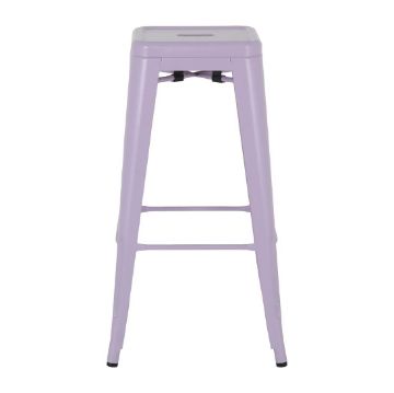 Picture of Bolero Bistro Metal High Stools Lilac Pop (4 Pack)
