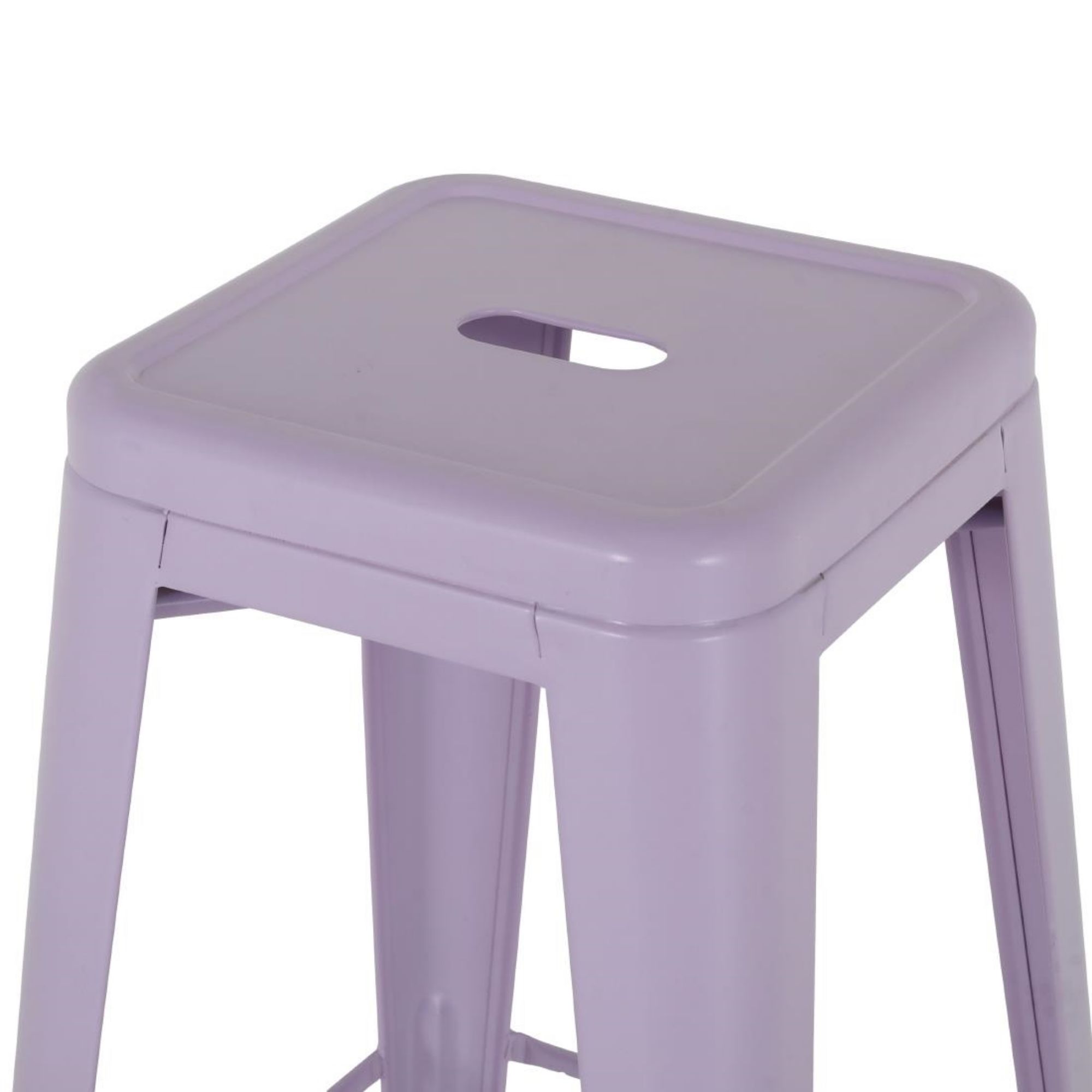 Picture of Bolero Bistro Metal High Stools Lilac Pop (4 Pack)