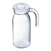 Picture of Arcoroc Spring Glass Jugs with Lid 1Ltr (6 Pack)