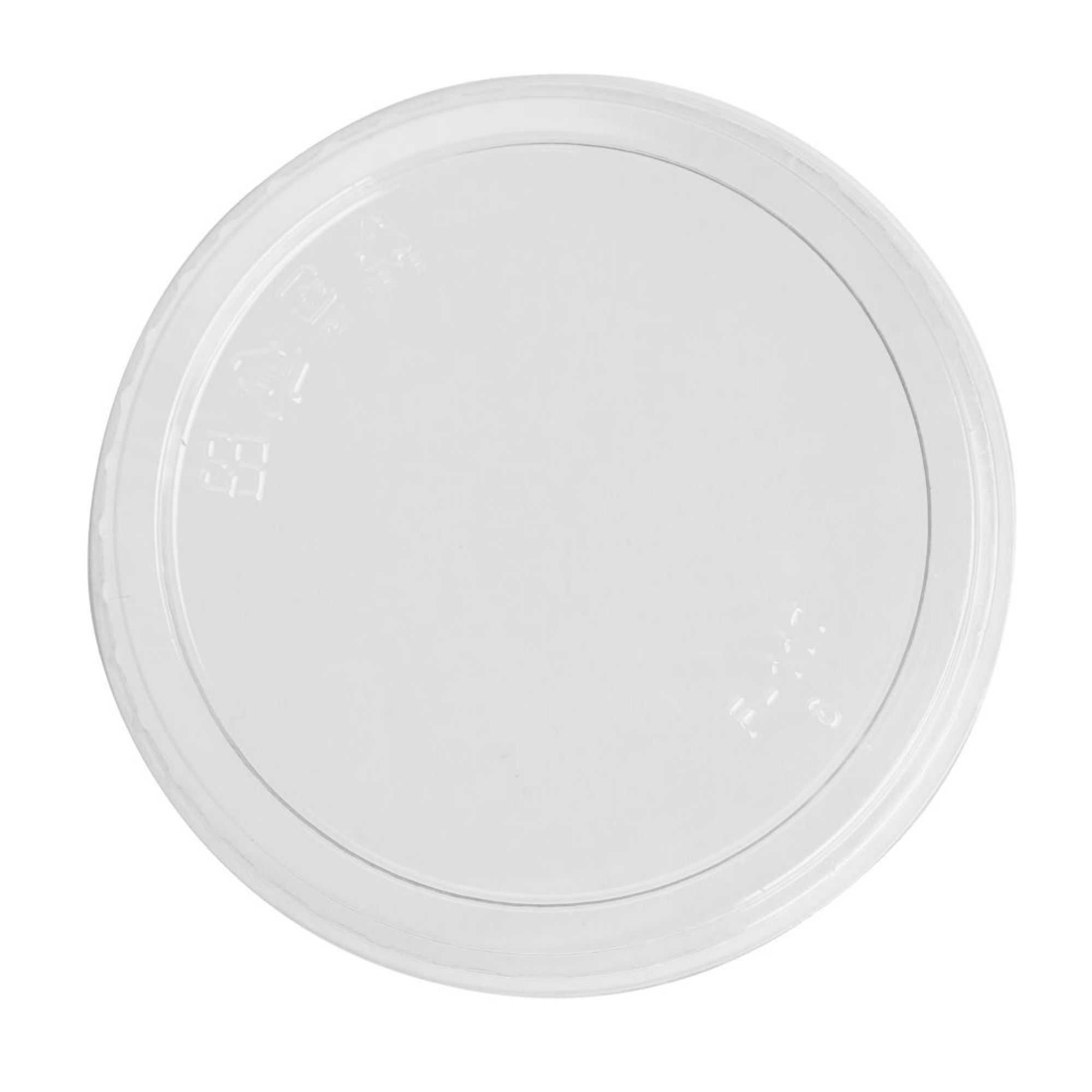 Picture of Fiesta Recyclable rPET Flat Lids for Deli Cups 8/12/16oz (300 Pack)