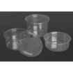 Picture of Fiesta Recyclable rPET Flat Lids for Deli Cups 8/12/16oz (300 Pack)
