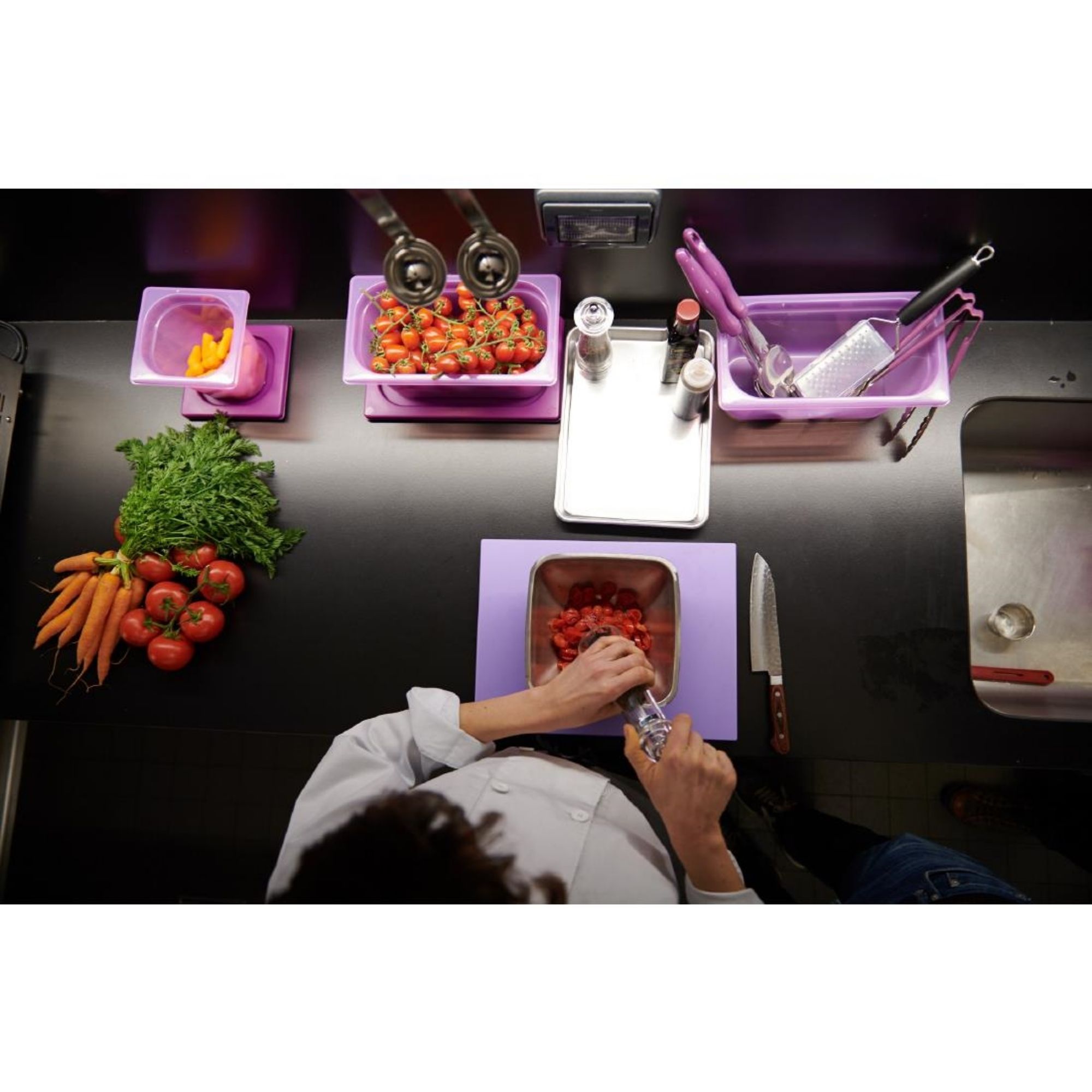 Picture of Pujadas Purple Polinorm Gastronorm Lid 1/3GN