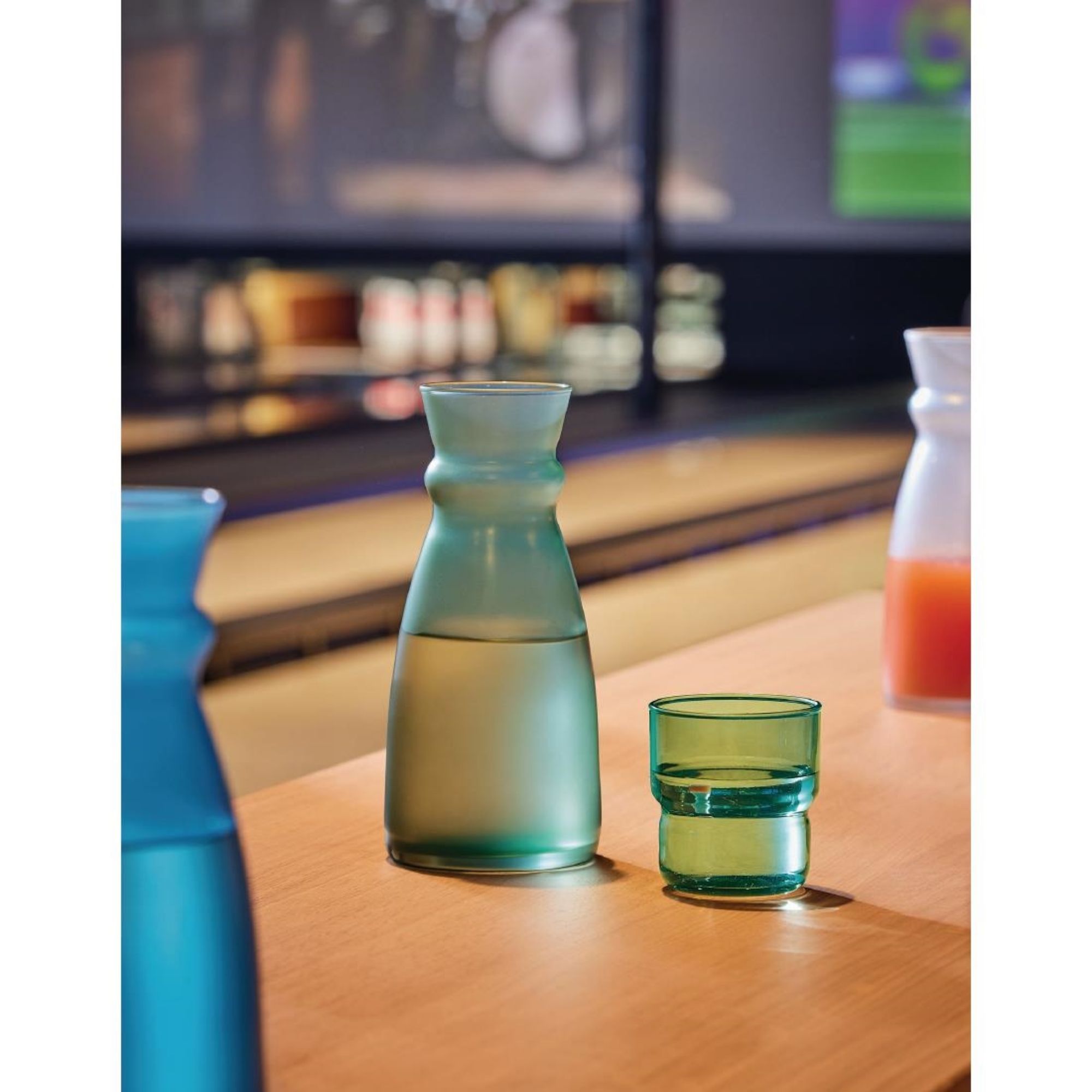 Picture of Arcoroc Fluid Colours Green Carafes 750ml (6 Pack)