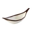 Picture of APS Crocker Leaf Bowl Cream. 305mm length