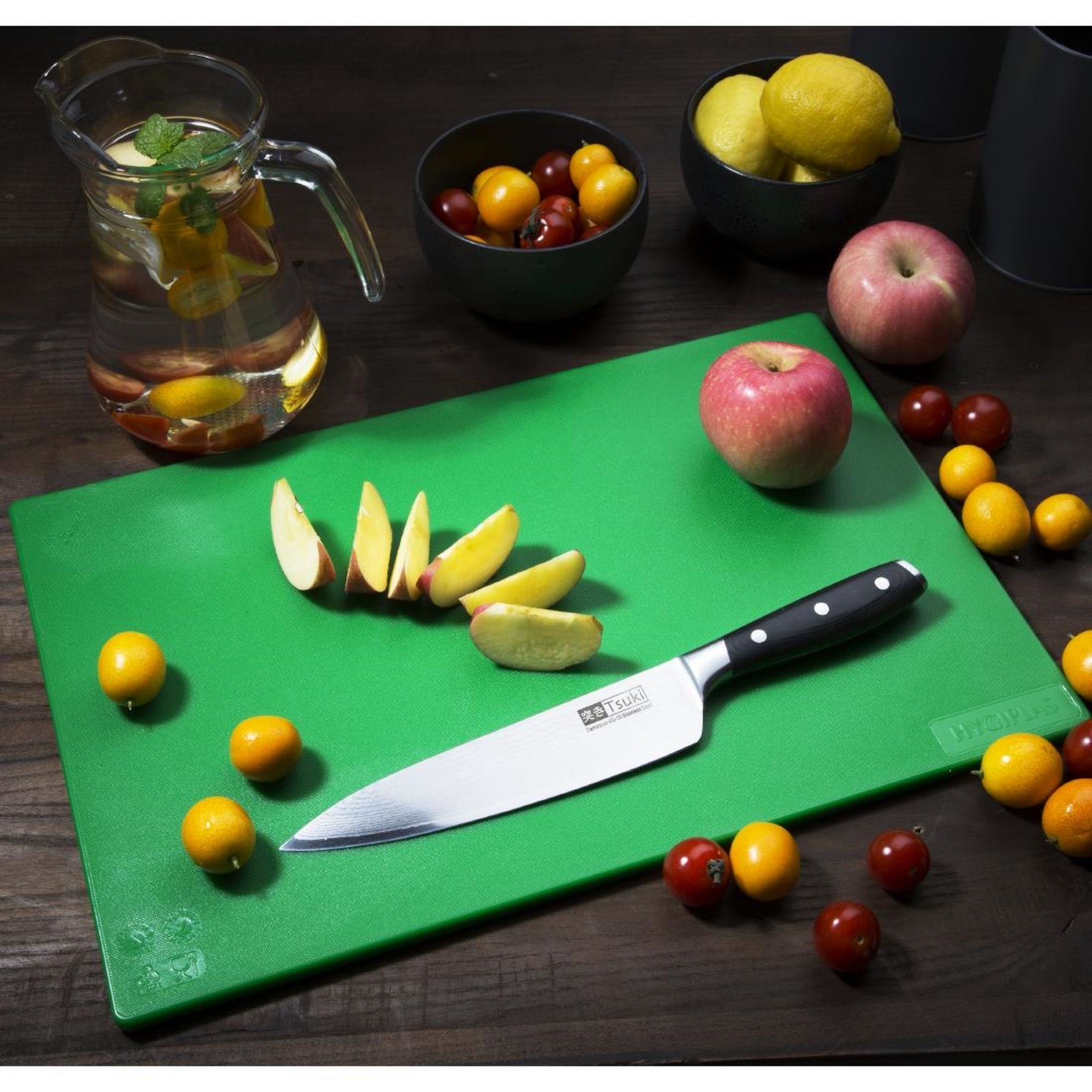 Picture of Hygiplas Low Density Antibacterial 6-Piece Chopping Board Set 450x300x10mm