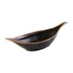 Picture of APS Crocker Leaf Bowl Brown. 420mm length