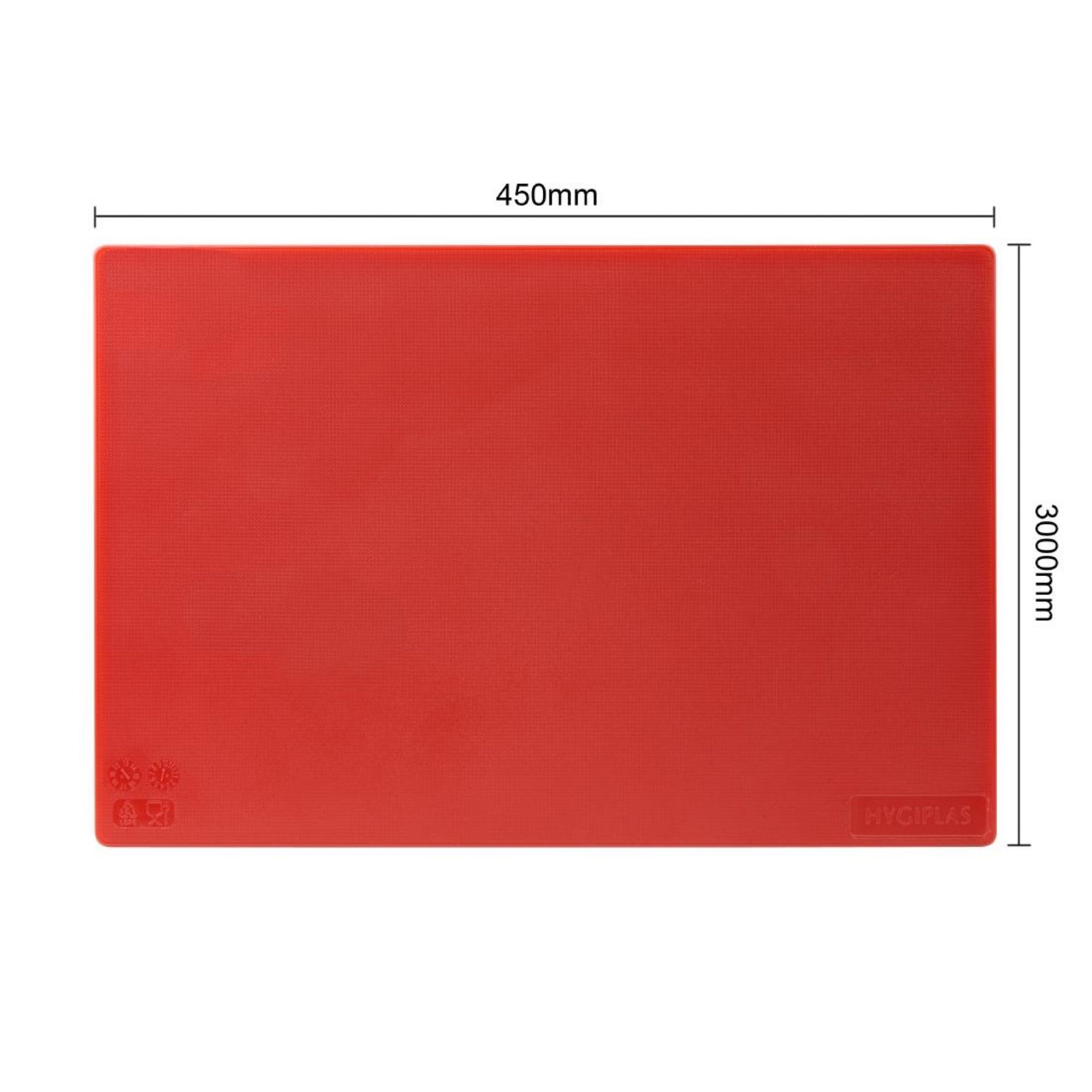 Picture of Hygiplas Low Density Antibacterial 6-Piece Chopping Board Set 450x300x10mm
