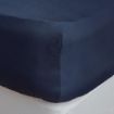 Picture of Mitre Essentials Temir Fitted Sheet Navy Double