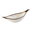 Picture of APS Crocker Leaf Bowl Cream. 420mm length