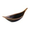 Picture of APS Crocker Leaf Bowl Brown. 305mm length