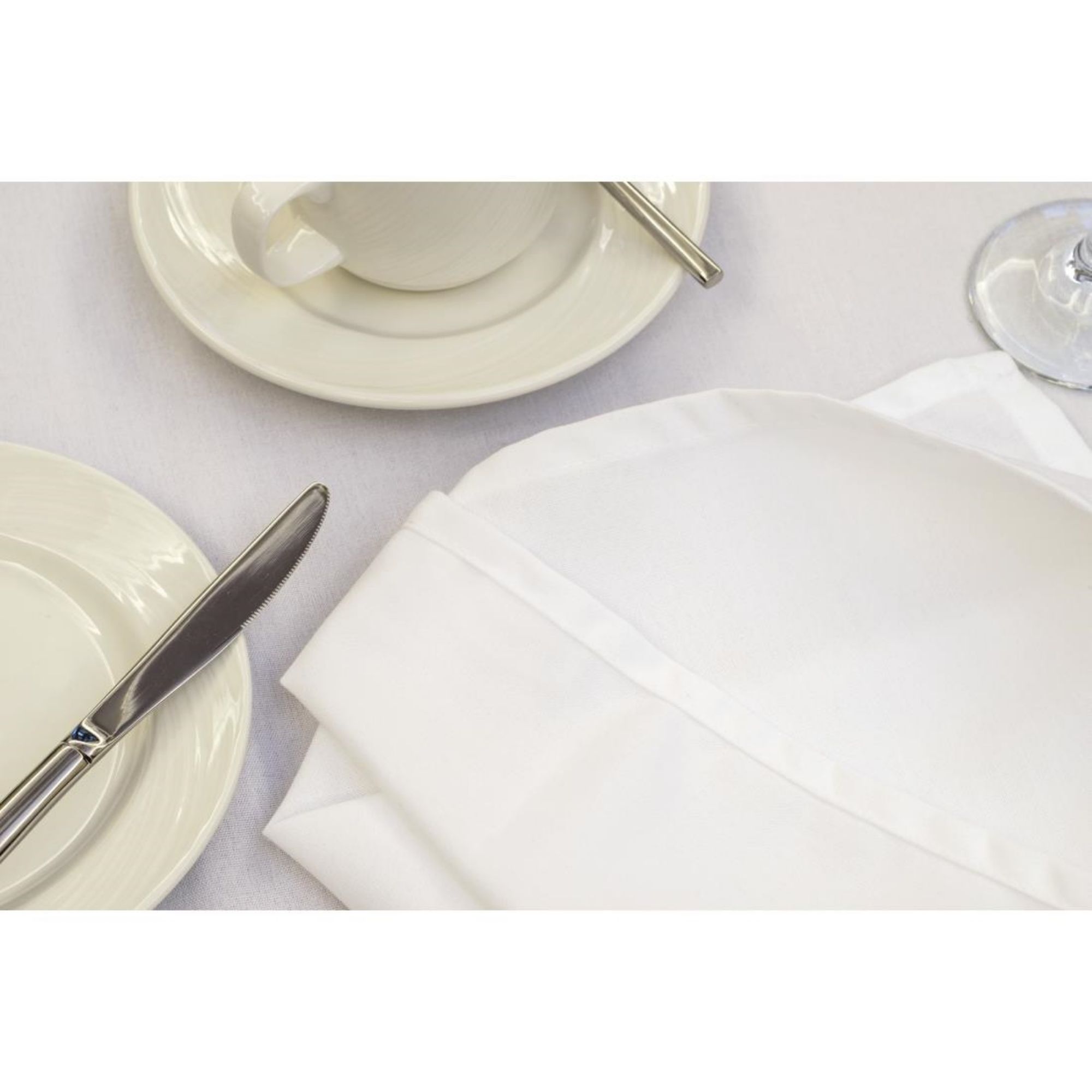 Picture of Mitre Essentials Occasions Round Tablecloth White 2300mm