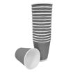 Picture of Fiesta Recyclable Coffee Cups Ripple Wall Charcoal 340ml / 12oz (25 Pack)