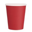 Picture of Fiesta Recyclable Single Wall Takeaway Coffee Cups Red 225ml / 8oz (1000 Pack)