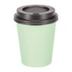 Picture of Fiesta Recyclable Coffee Cups Single Wall Turquoise 225ml / 8oz (50 Pack)