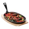 Picture of Olympia Cast Iron Oval Sizzle Platter 280mm