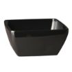 Picture of APS Pure Melamine Black Square Bowl 125mm