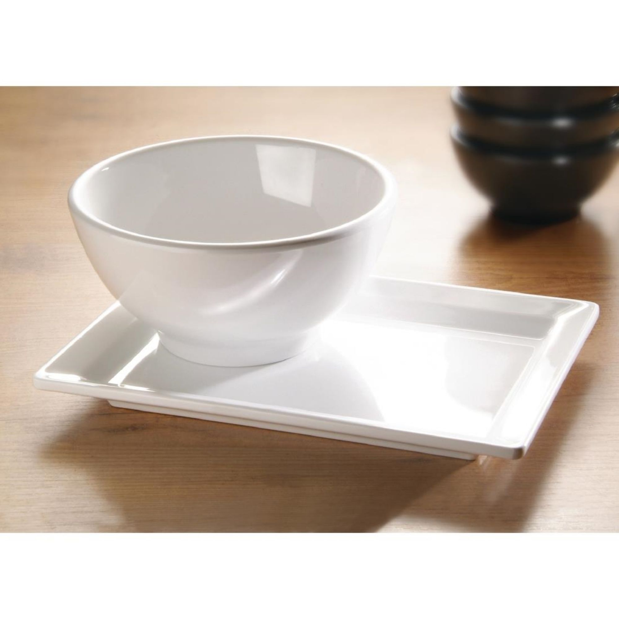 Picture of APS Pure Melamine White Round Bowl 130mm