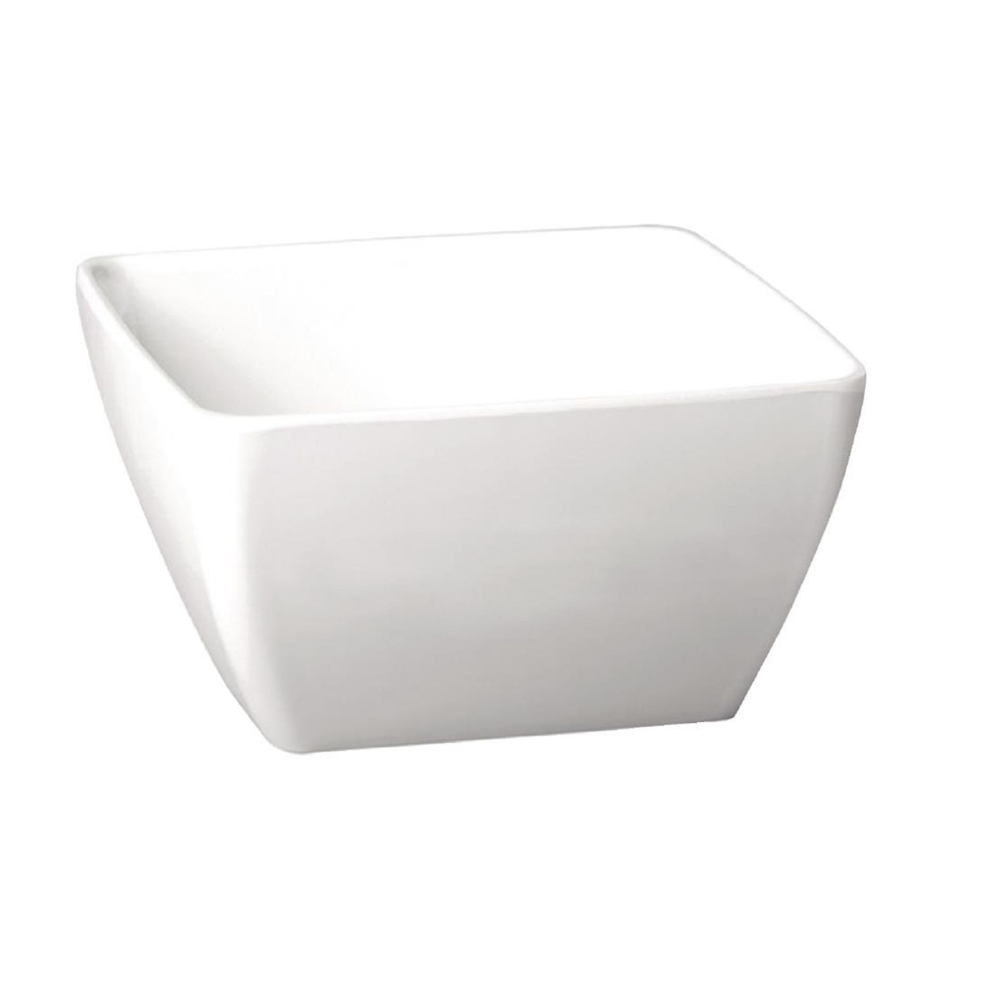 Picture of APS Pure Melamine White Square Bowl 190mm