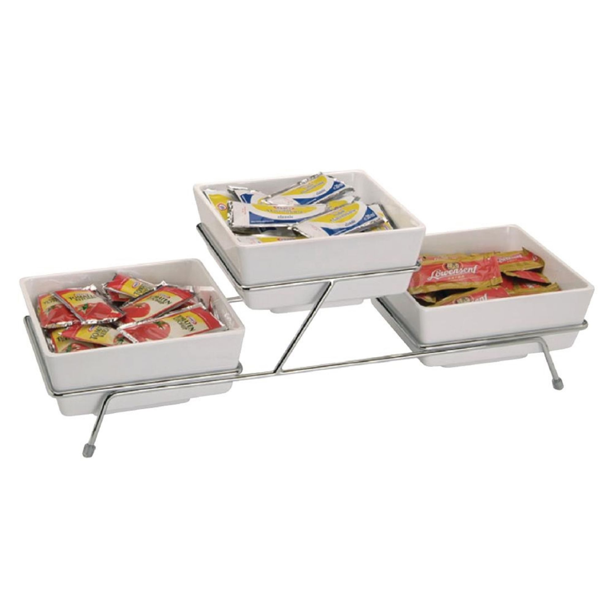 Picture of APS Float White Square Bowl 7in