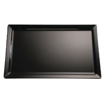 Picture of APS Pure Melamine Tray Black GN 1/2