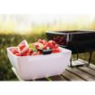 Picture of APS Pure Melamine White Square Bowl 190mm