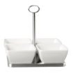 Picture of APS Pure Melamine White Square Mini Bowl
