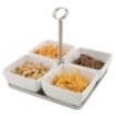 Picture of APS Pure Melamine White Square Mini Bowl