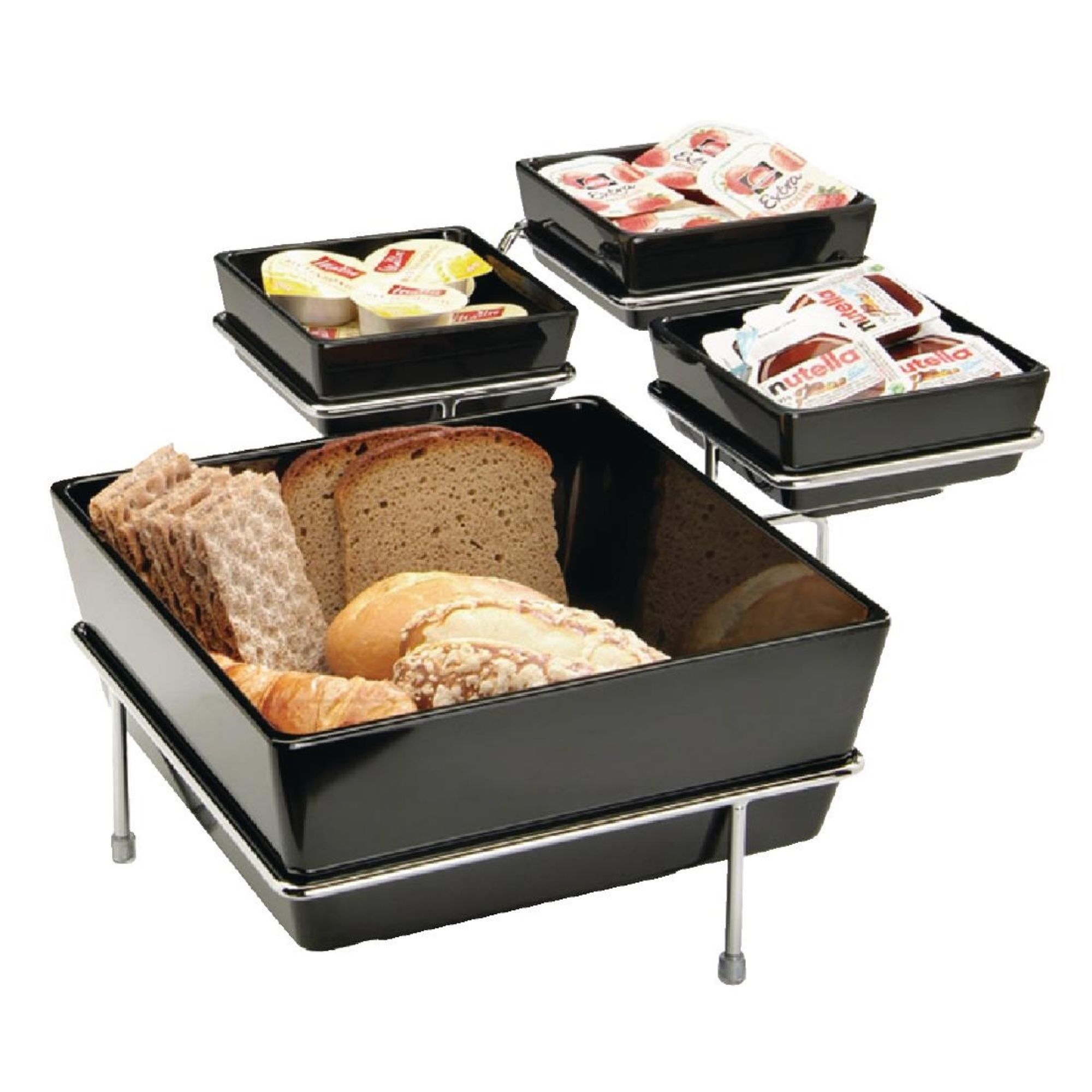 Picture of APS Float Black Square Bowl 7in