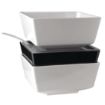 Picture of APS Float Black Square Bowl 7in