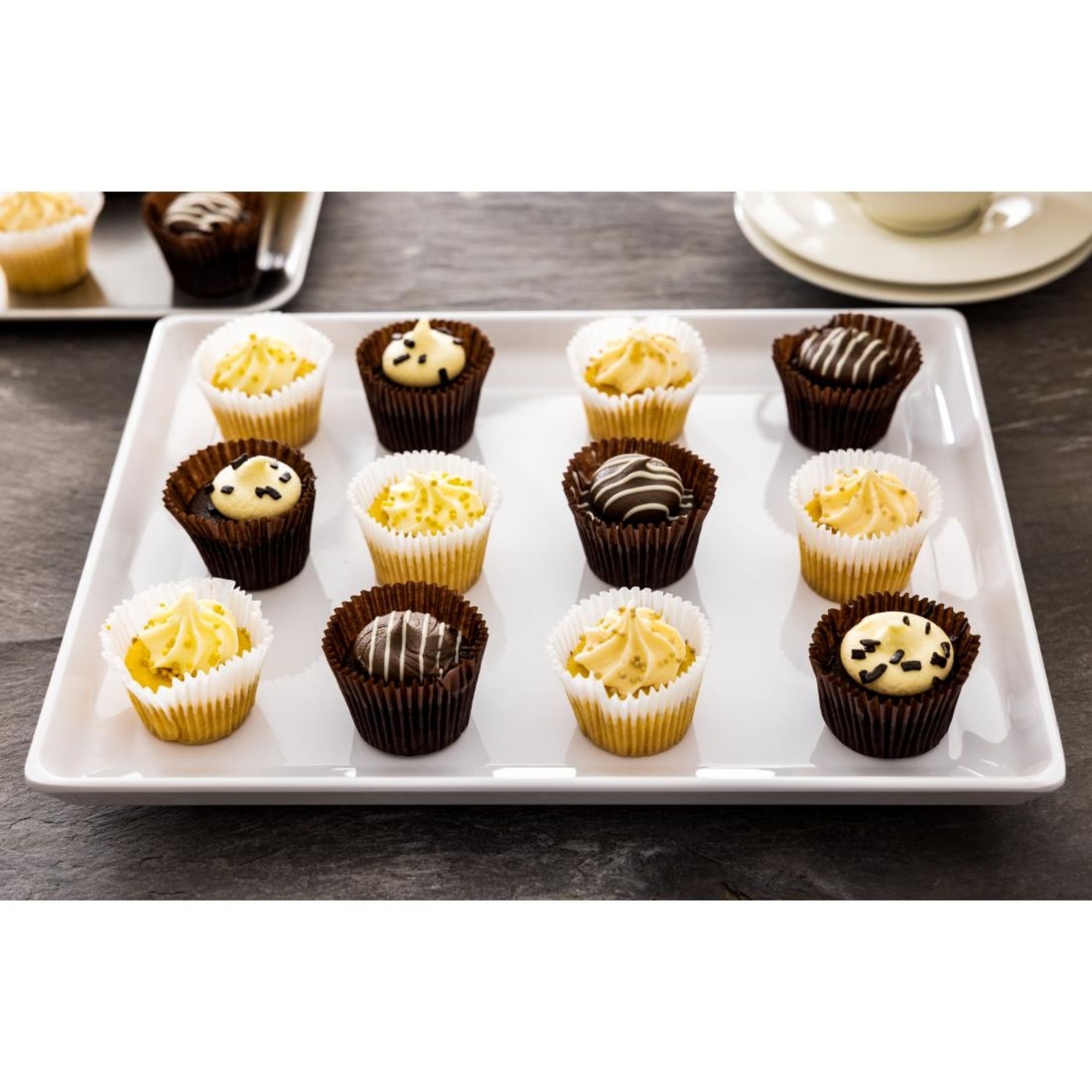 Picture of APS Float Melamine Tray White GN 1/2