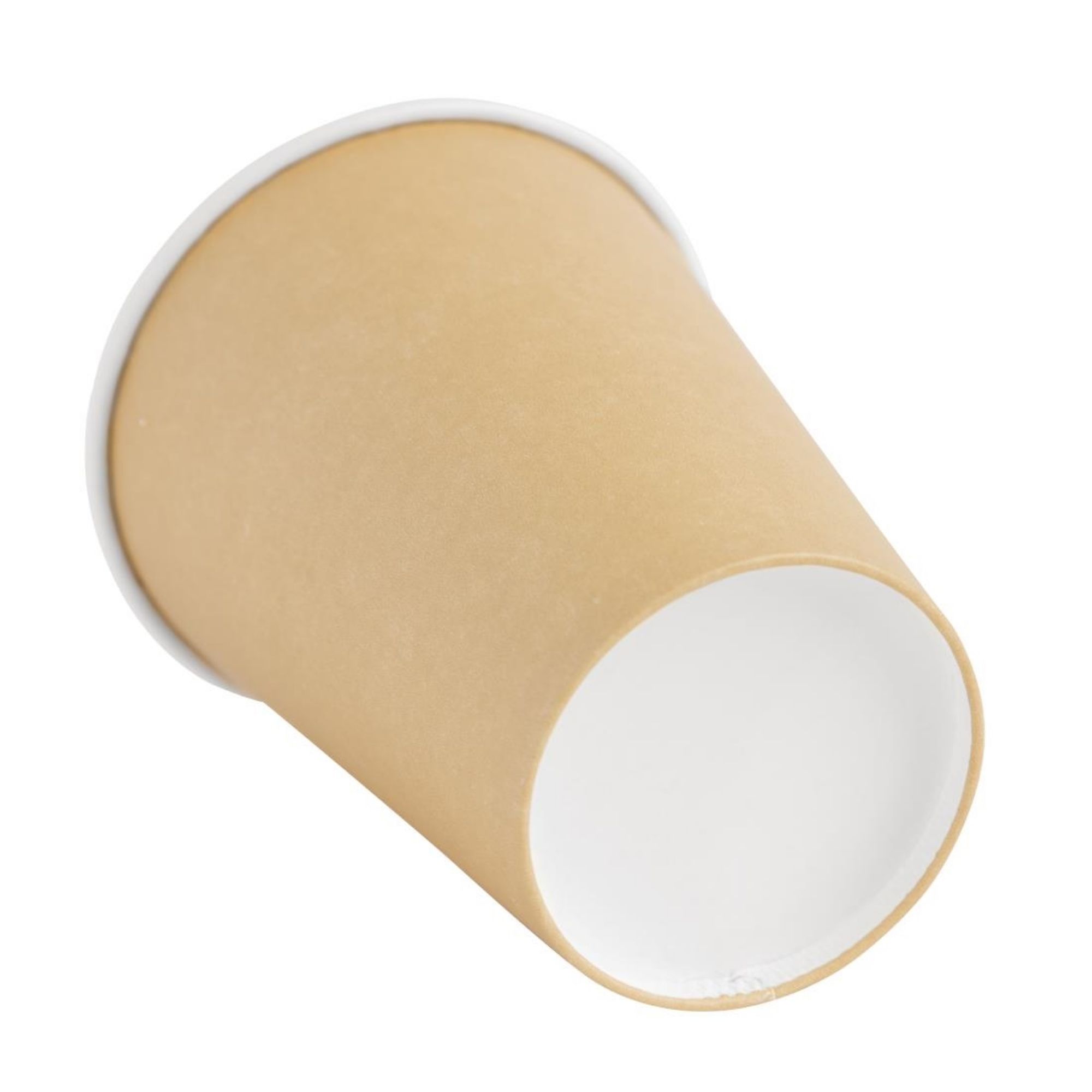 Picture of Fiesta Recyclable Coffee Cups Single Wall Kraft 340ml/12oz (1000 Pack)