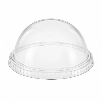 Picture of 95mm Clear Greenspirit rPET Dome Lid No Slot (JC2) (16x50)