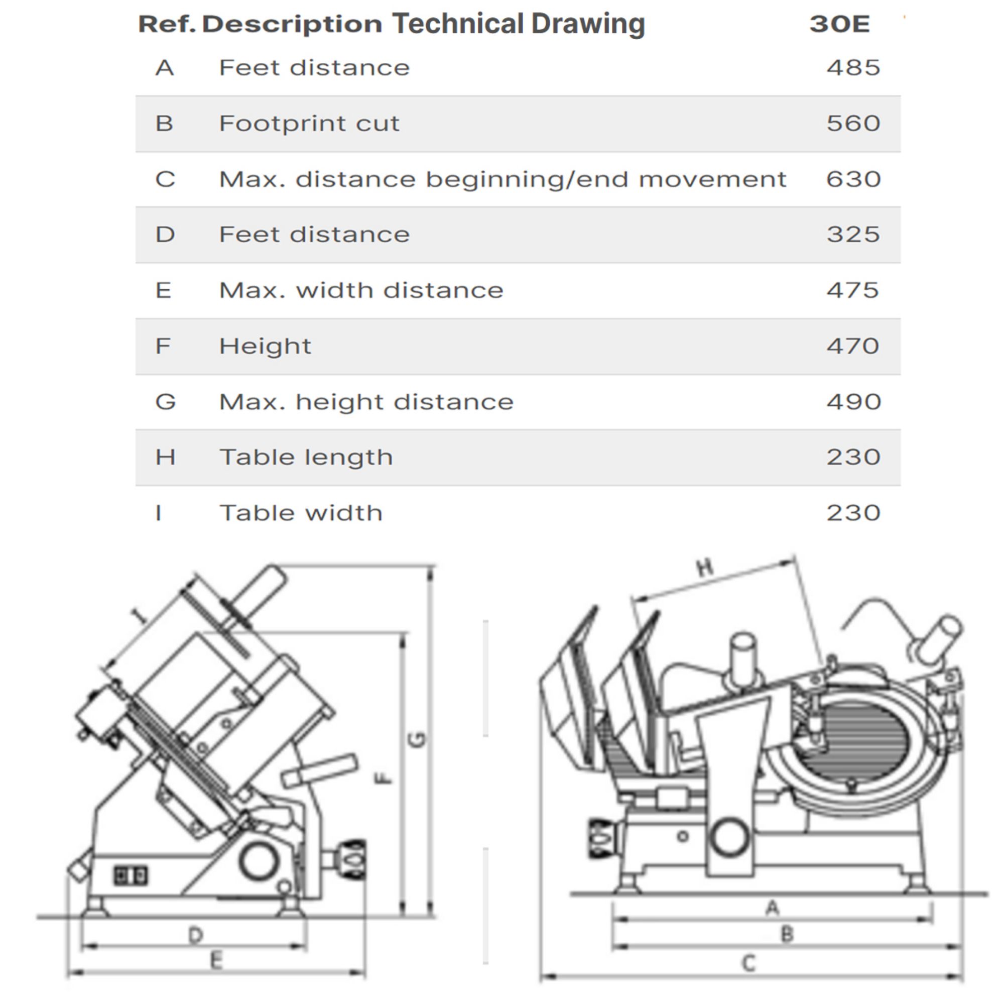 Picture of Noaw 30E Food Slicer (CE Approved)
