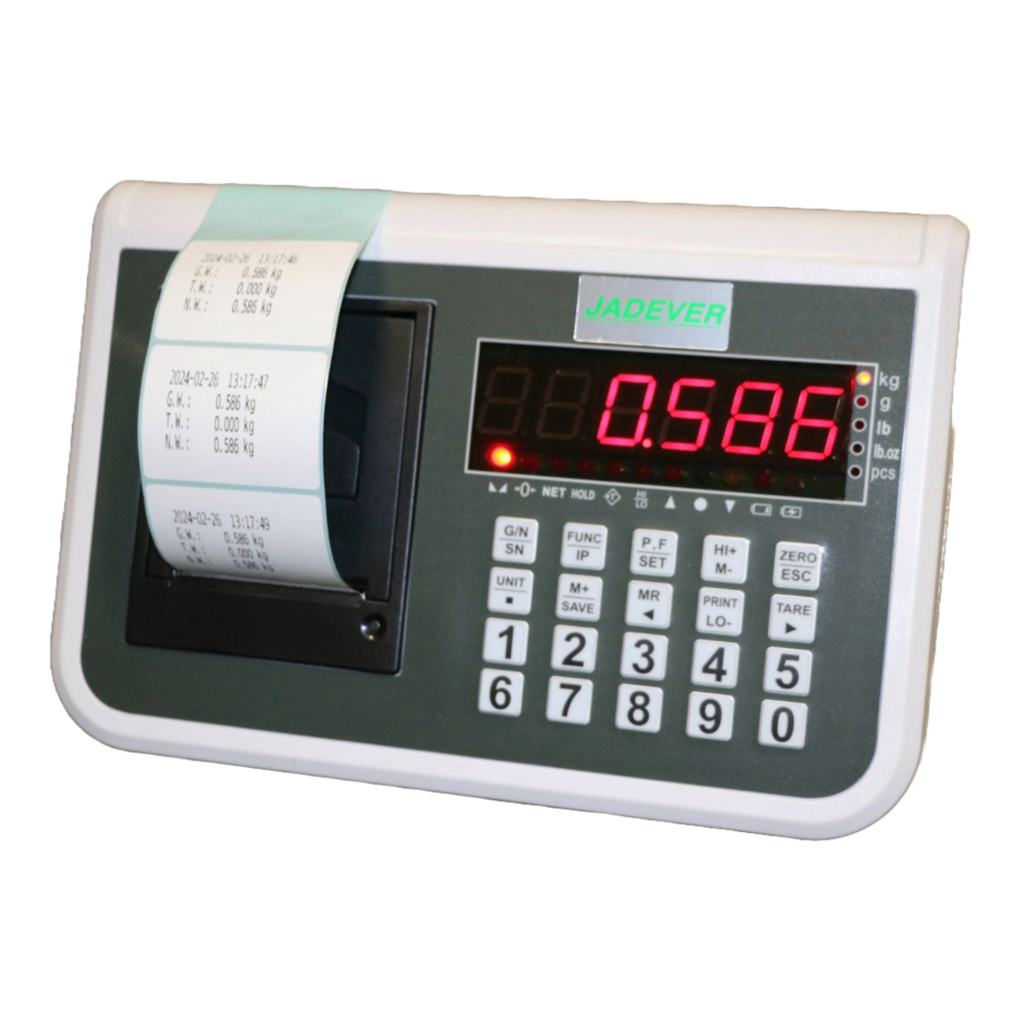 Picture of Jadever JWI-770P Bench Scales with inbuilt printer (30kg)